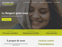 Tablet Screenshot of coalitionat.qc.ca